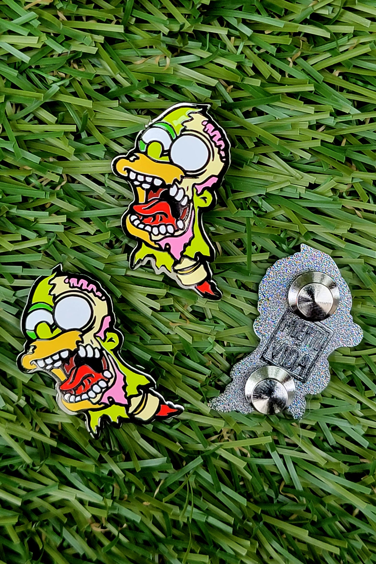 Zombie Dad enamel pin