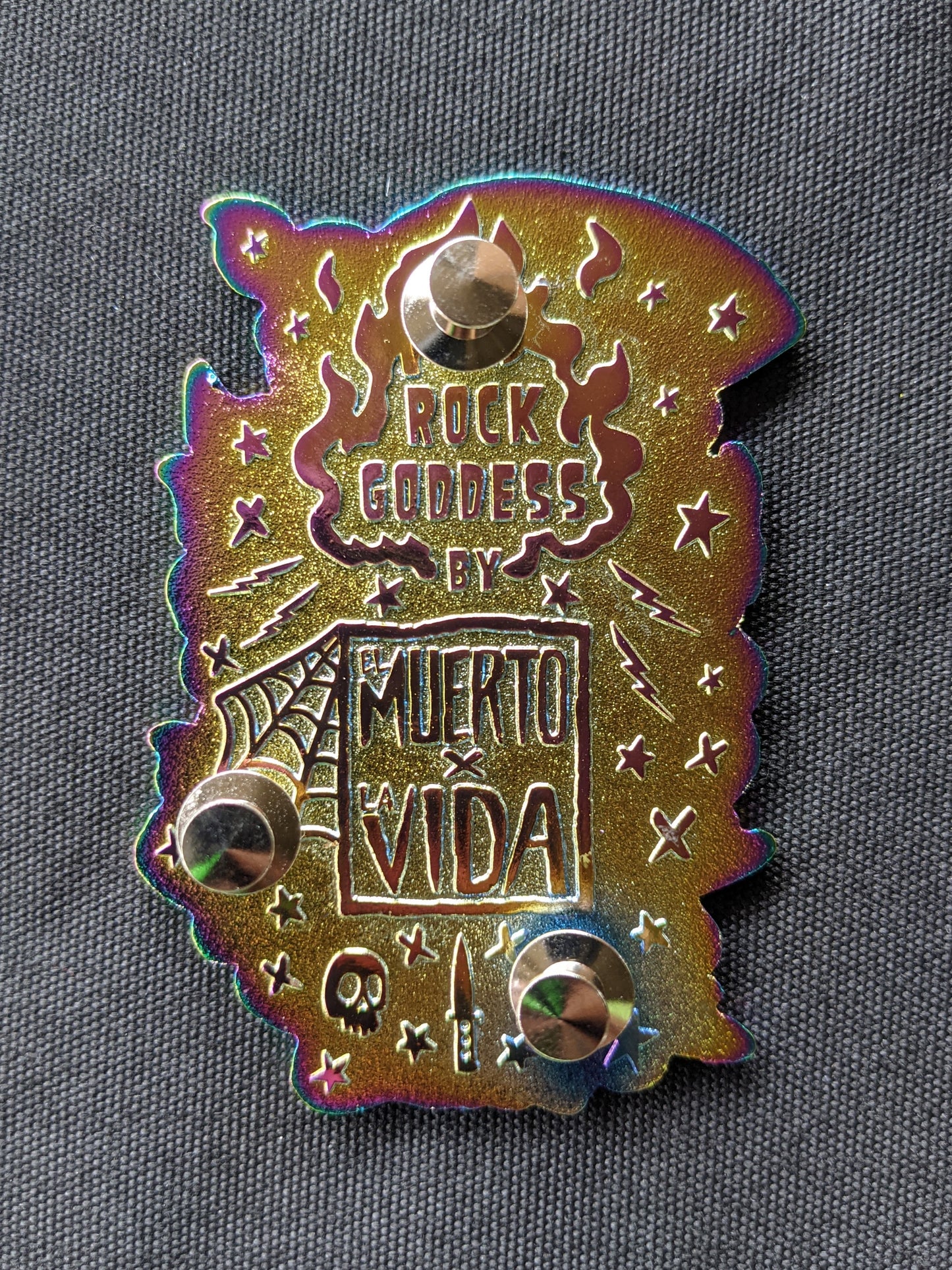 Rock Goddess enamel pin