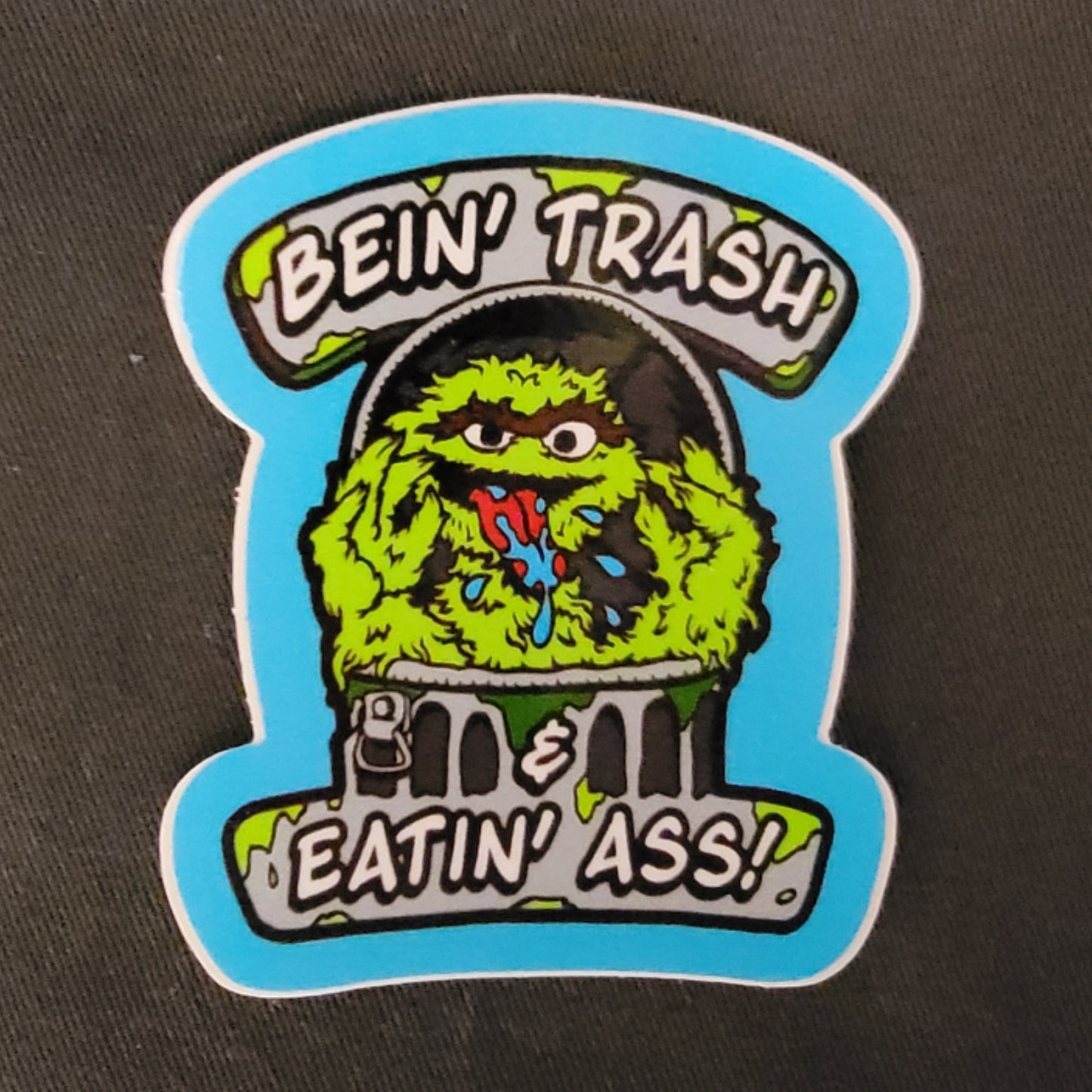 Bein Trash glossy vinyl sticker
