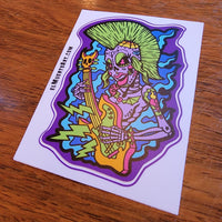 Rock Goddess cut out vinyl sticker