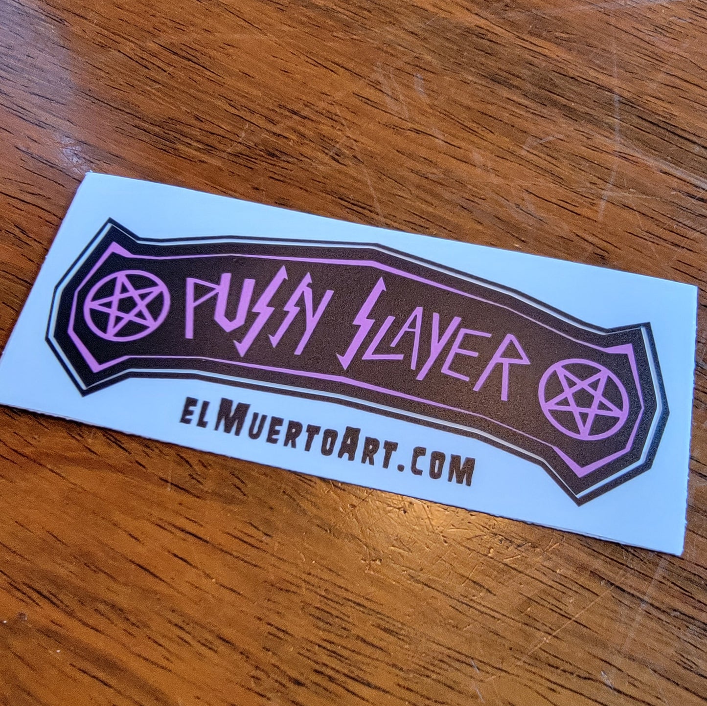 Pussy Slayer vinyl sticker
