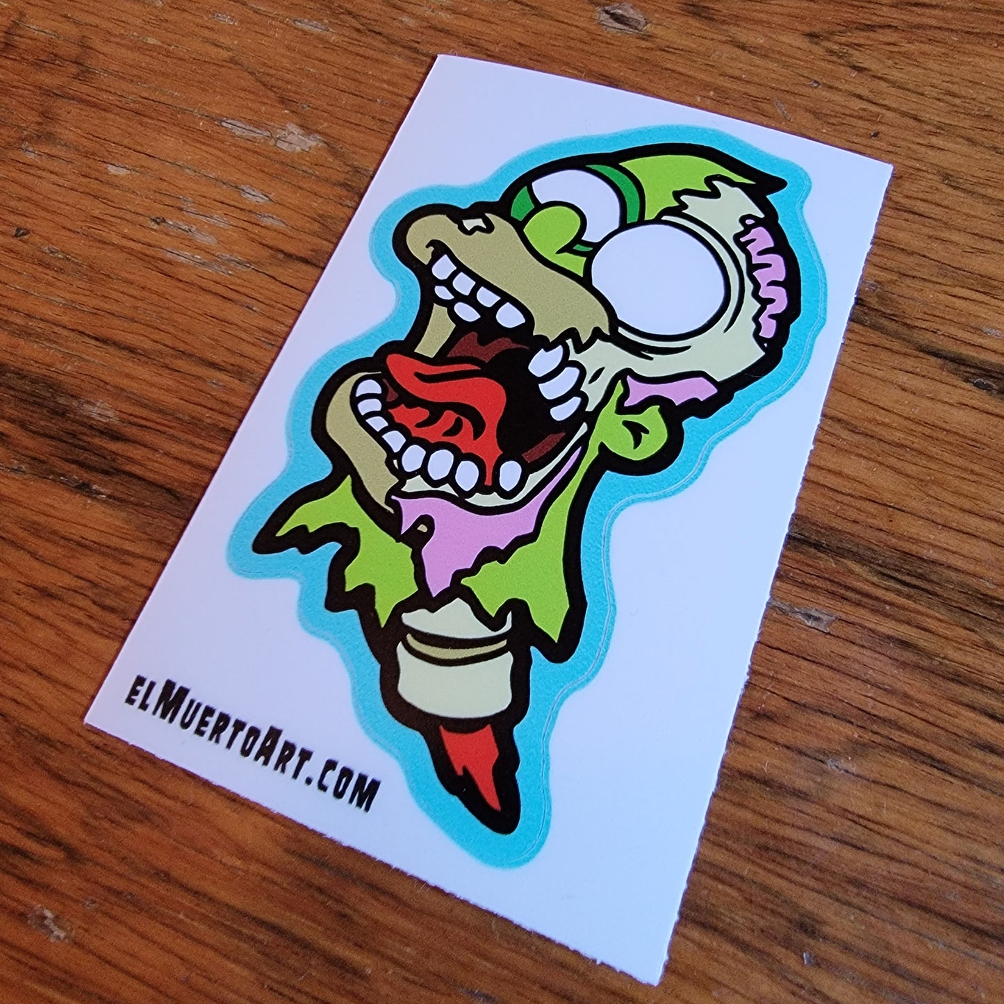 Zombie Dad cut out vinyl sticker