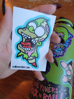 Zombie Dad cut out vinyl sticker