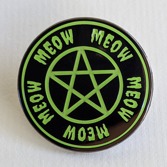 Meow Pentagram enamel pin
