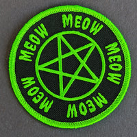 Meow Pentagram embroidered patch