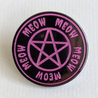 Meow Pentagram enamel pin