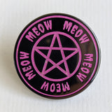 Meow Pentagram enamel pin
