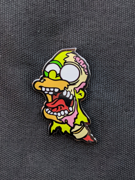 Zombie Dad enamel pin