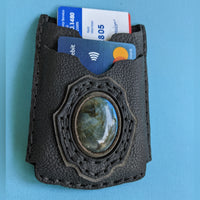 Curio Card Wallet with inset Labradorite