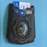 Curio Card Wallet with inset Labradorite