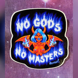 No Gods No Masters vinyl sticker