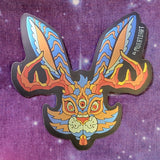 Cosmic Jackalope glossy vinyl sticker
