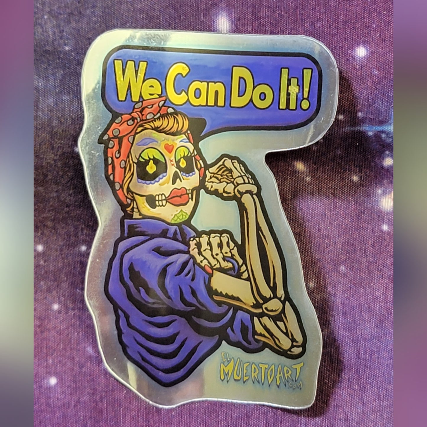 We Can Do It glossy vinyl sticker