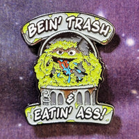 Bein Trash enamel pin