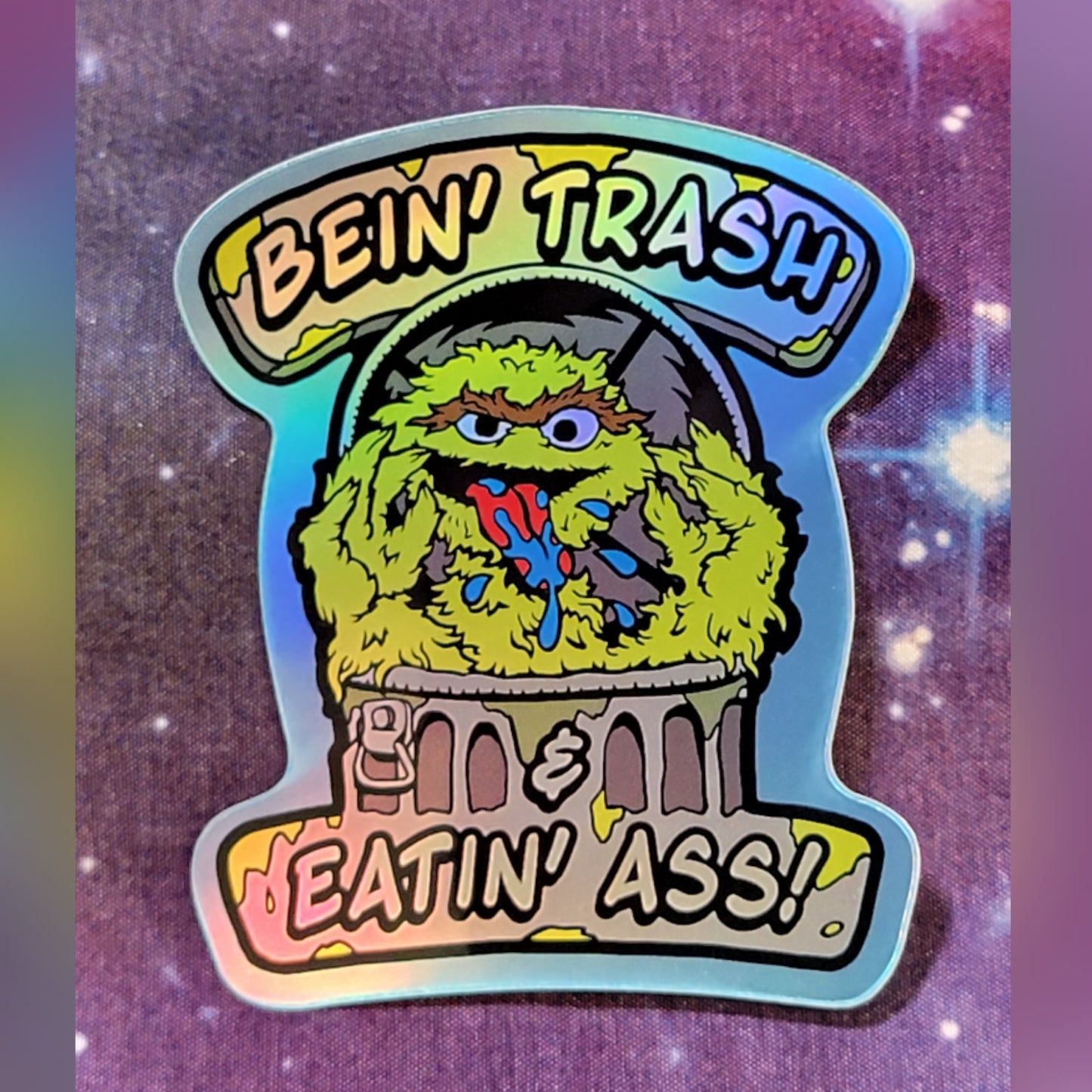 Bein Trash glossy vinyl sticker