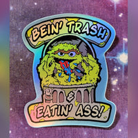 Bein Trash glossy vinyl sticker