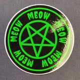 Meow Pentagram glossy vinyl sticker